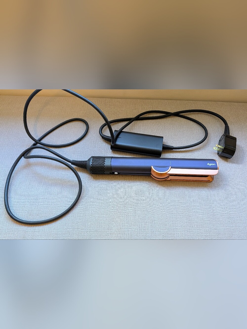 New Dyson Airstrait dryer and straightener (Prussian Blue/Copper)